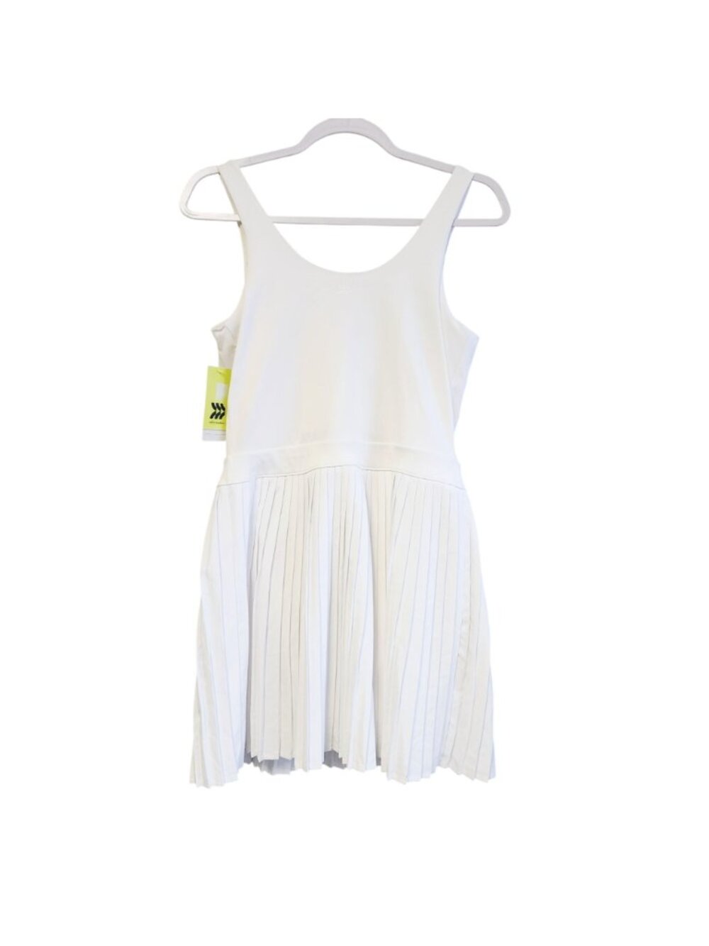 All In Motion White Pleated Active Dress Size M Sustainable Polyester Blend - Picture 7 of 8